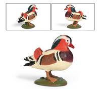 Figurina simulata di anatra mandarina, Action Figures Scienza Pollame Scultura