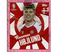 figurina UEFA Euro 2024 Germany parallele Pink Topps # DEN PTW HOJLUND