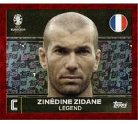 figurina UEFA Euro 2024 Germany parallele red Topps # FRA 2 ZINDINE ZIDANE