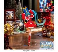 Hatsune Miku Series Luminasta Pvc Statua Hatsune Miku Natale 2024 19 Cm Sega