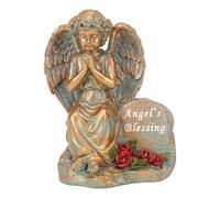 Figurine Arcangelo Scultura Dettagliata Giardini Esterni Ornamento Resina Resistente alle intemperie Leggero Elegante Intagliato a Mano Arcangelo Statue