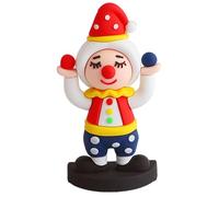 Figurine da clown, decorazioni per clown colorate in miniatura, ornamento per topper per torta di carnevale, arte riutilizzabile La figura, per decorazioni per ufficio, stile 5