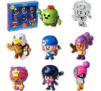 Brawl Stars - Personaggi da collezione | 8 giocattoli Brawl Stars su 24 oggetti da collezione in 1 confezione | 1 rara figura misteriosa | Licenza ufficiale - Statuette, forniture per feste, regalo
