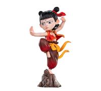Figurine da collezione, Figura Nezha combinata, base a piattaforma a forma di roccia, morbido