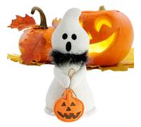 Figurine Da Collezione Ghost Cine Ghost Con Sciarpa - Decorazioni Fantasma Di Halloween | Decorazioni Di Halloween | Centrotavola Da Tavolo, Oggetti Di Scena Foto Decorazioni Gotiche Per Cucina Salott