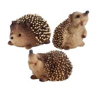Figurine del riccio | Figure di azione del riccio simulate realistiche | Tiny Hedgehog Statue Toys for School Progetti, Modelli di animali della giungla educativa, Playset da collezione, bambini
