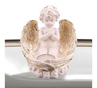 Figurine di angeli | Portacandele teght con d'angelo custode con a forma di calore | Statua commemorativa battesimo battesimo bomboniera per soggiorno ufficio chiesa