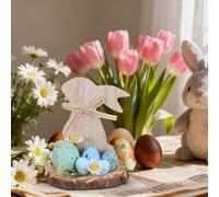 Figurine Di Fiori Uova Coniglio Pasqua Decorazioni Per La Tavola