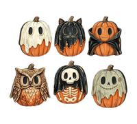 Figurine Di Halloween Decorazione Vintage Nostalgica In Posizione Verticale