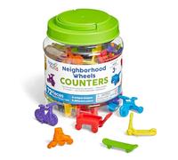 Learning Resources mezzi a Ruota, Figurine per l’apprendimento della Matematica per Bambini, Contare, Abbinare, Ordinare, Creare Modelli, Fusto da 72 Pezzi, 3 Anni+, Multicolore, 94439
