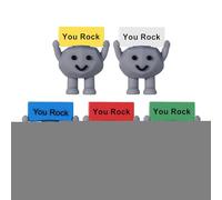 Figurine Di Roccia - Pocket Di Incoraggiamento Da 5 Pc | Bulk Di Roccia | Decorazioni Di Pietre Positive Ispiratrici E Incoraggiamento Compleanno Regalo Di Compleanno Per Insegnante Di Person