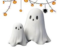 Figurine fantasma di Halloween - Fantasma fantasmagorico in resina per scrivania - Decorazione da scrivania portatile, decorazione misteriosa di Halloween per studio camera da letto soggiorno