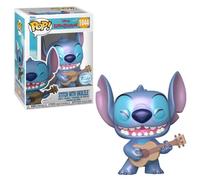 Funko Pop! Disney: Lilo & Stitch - Stitch with Ukulele (PRL) (Exc), statuetta in vinile da collezione - Idea regalo - Merchandise ufficiale - Giocattoli per bambini e adulti