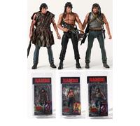 Figurine JOHN RAMBO (3 Modelli) NECA Film Cinema Sylvester Stallone Movie