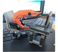 Figurine modello di gamberetti MOC Building Block, assemblaggio di puzzle, miscelazione casuale dei ragazzi e delle ragazze, parodie creative delle celebrità di Internet