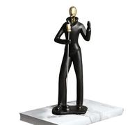 Figurine musicali in resina creativa - sculture di band jazz per decorazioni da scrivania | Ornamenti musicali per bar, soggiorno, studio | Decorazione di personaggi della band artistica per