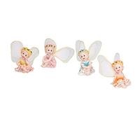 Figurine per le fate dei fiori, 4 pezzi da giardino in miniatura figurine in resina, decorazioni per la casa per le fate delle figurine per le fate decorazioni per la casa,