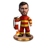 Figurine personalizzate con ritratti cartoon e soprammobili da scrivania,Statuette personalizzate in acrilico con foto per vigili del fuoco,Regali decorativi per uomini, papà, fidanzati, mariti