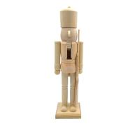 Figurine Schiaccianoci non verniciate - Kit di schiaccianoci in legno, Statuine di schiaccianoci da dipingere | Decorazioni per le vacanze schiaccianoci in legno, forniture per feste di schiaccianoci