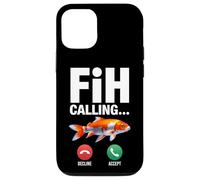 Fih Calling Ricordami Messaggio Rifiuta Accetta Telefonata Pesce Custodia per iPhone 12/12 Pro