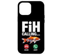 Fih Calling Ricordami Messaggio Rifiuta Accetta Telefonata Pesce Custodia per iPhone 12 Pro Max
