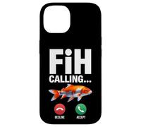 Fih Calling Ricordami Messaggio Rifiuta Accetta Telefonata Pesce Custodia per iPhone 14