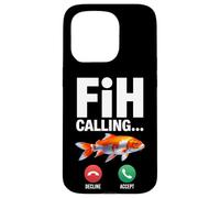 Fih Calling Ricordami Messaggio Rifiuta Accetta Telefonata Pesce Custodia per iPhone 15 Pro