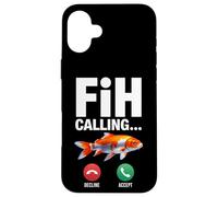 Fih Calling Ricordami Messaggio Rifiuta Accetta Telefonata Pesce Custodia per iPhone 16 Plus