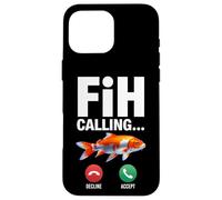 Fih Calling Ricordami Messaggio Rifiuta Accetta Telefonata Pesce Custodia per iPhone 16 Pro Max