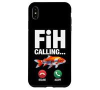 Fih Calling Ricordami Messaggio Rifiuta Accetta Telefonata Pesce Custodia per iPhone XS Max