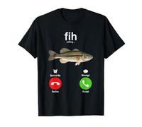 Fih Calling Ricordami Messaggio Rifiuta Accetta Telefonata Pesce Maglietta