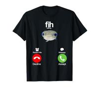 Fih Calling Ricordami Messaggio Rifiuta Accetta Telefonata Pesce Maglietta