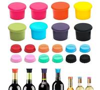 FIHODONE 20 Tappi a Corona in Silicone, per Bottiglie di Birra, Universali, Colorati, Tappi per Bottiglie di Vino, Reusable, Sigillati per Birra, Succhi e Bottiglie di Vetro