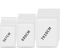 FIHODONE 400 pezzi Bustine Plastica Trasparenti Richiudibili, Sacchetti Trasparenti per Caramelle Regalo, Bustine con Zip Chiudi Bustine per Confetti, Sacchetti Chiusura Ermetica 5x7cm,6x9cm,7x10cm