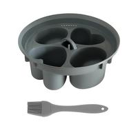 FIHODONE Cuociuova 4 uova con un pennello ad olio, uova pochierer uovo boiler, accessori Bimby TM5 TM6 TM31, inserto per pochiering compatibile con 4 uova in camicia per uova in posa in uova in