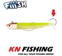 FIIISH BLACK MINNOW 140mm n.4 corpi esca in silicone testa di maschera...