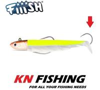 FIIISH BLACK MINNOW 140mm n.4 corpi esca in silicone testa di maschera...