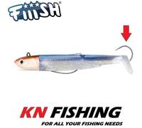 FIIISH BLACK MINNOW 140mm n.4 corpi esca in silicone testa di maschera...