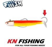 FIIISH BLACK MINNOW 140mm n.4 corpi esca in silicone testa di maschera...