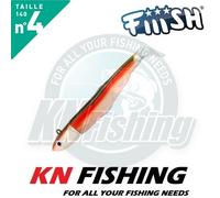 FIIISH BLACK MINNOW 140mm No.4 Silicon Spinning Shore Jigging Lures 10gr-80gr