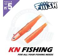 FIIISH BLACK MINNOW 160 mm n.5 esche da pesca in silicone spinning jigging...