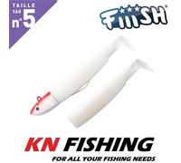 FIIISH BLACK MINNOW 160 mm n.5 esche da pesca in silicone spinning jigging...