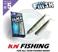 FIIISH BLACK MINNOW 160 mm n.5 esche da pesca in silicone spinning jigging...