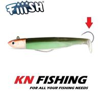 FIIISH BLACK MINNOW 160mm n.5 esca in silicone pronta per la pesca gancio...
