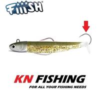 FIIISH BLACK MINNOW 160mm No.5 Silicon Lure Ready Plus Assist Hook 120g