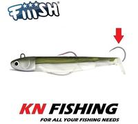 FIIISH BLACK MINNOW 160mm No.5 Silicon Lure Ready Plus Assist Hook 120g