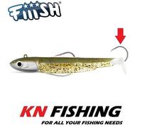 FIIISH BLACK MINNOW 160mm No.5 Silicon Lure Ready Plus Assist Hook 90g