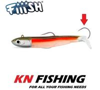 FIIISH BLACK MINNOW 160mm No.5 Silicon Lure Ready Plus Assist Hook 90g