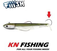 FIIISH BLACK MINNOW 160mm No.5 Silicon Lure Ready Plus Assist Hook 90g