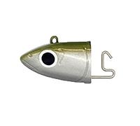Fiiish Black Minnow 2 Fishing Jig Heads - Kaki/Silver, 10 g by Fiiish